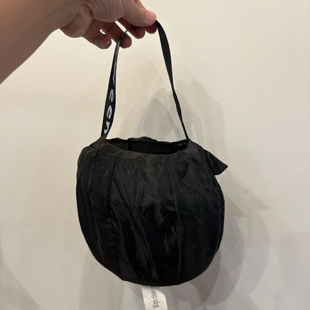 Vintage 2006 Gemmy Collapsible Halloween Candy Bucket Pail Bag Black Cat Kitty